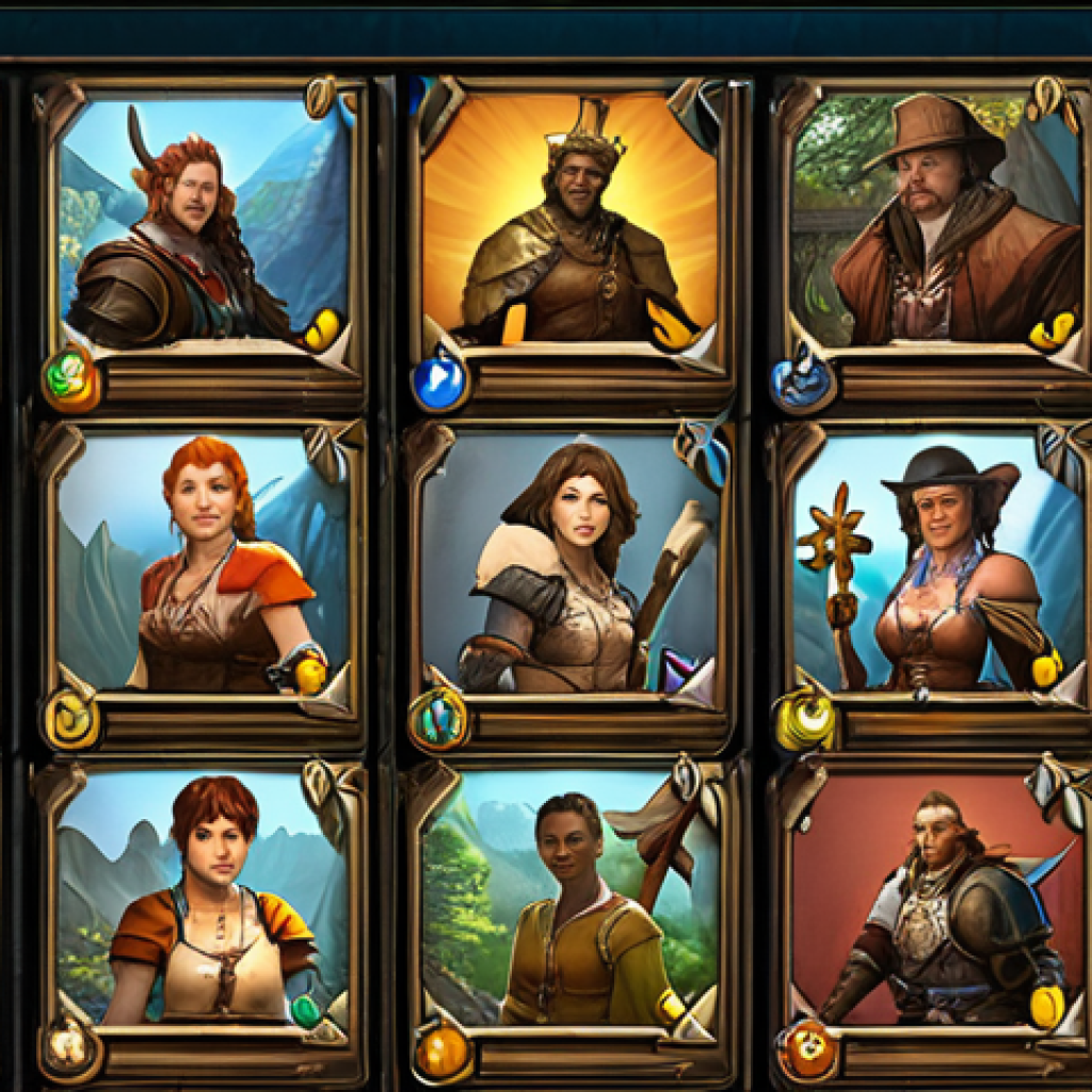 A vibrant and bustling Lineage M server selection screen, depicting a diverse community of players, with a focus on finding a helpful and active guild. Consider adding German-themed fantasy elements.