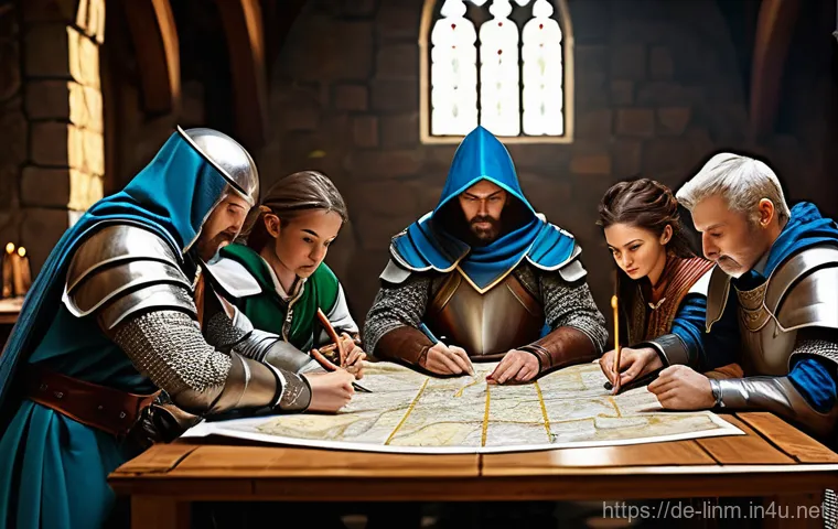 리니지M 혈맹전의 기본 - Prompt 1: Strategic War Council in the War Room** 리니지M 혈맹전의 기본 - Prompt 1: Strategic War Council in the War Room**