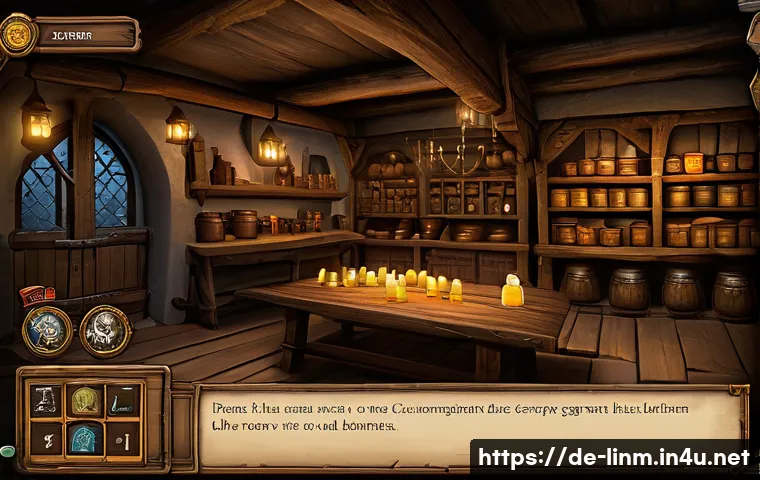 리니지M 아이템 회수 방법 - A detailed fantasy-themed inventory management scene inside a medieval-style RPG game interface, sho...