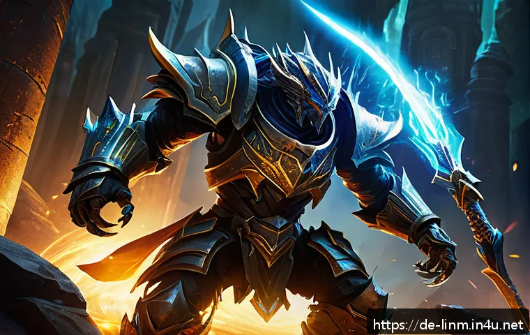 리니지M 신규 몬스터 공략 - A dynamic battle scene in a fantasy MMORPG setting featuring a highly agile monster with rapid melee...